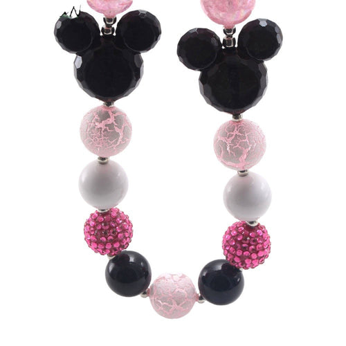 Sparkle Acrylic Beaded Dog Necklace (3colors)