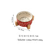 Pet Ceramic Bowl With Stand Garden Pattern