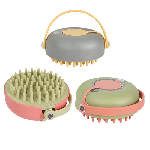 Shampoo Dispensing Pet Bath Brush for Dogs and Cats
