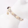 Clover Rhinestone Leather Pet Collar