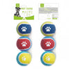 Dog Toy Paw Print Tennis Balls 3-Pack