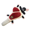 Squeaky Crinkle Meat Snuffle Dog Toy