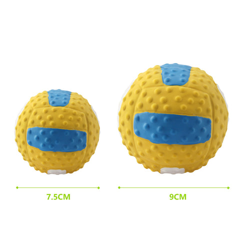 Latex Squeaky Volleyball Pet Toy
