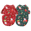 Dog & Cat Christmas Pullover • Warm Fleece, Santa Print