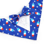 Patriotic Popsicle Dog Tuxedo Bandana Collar – 4th of July Bow Tie Pet Bib Scarf