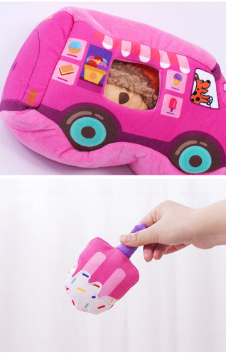 Ice Cream Truck Hide & Seek Plush Dog Toy