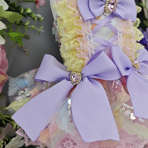 Handmade Luxury Dog Dress Princess Lace Tutu