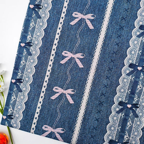 Handmade Denim Lace Pet Dress