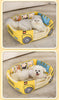 Cartoon Bus 2-in-1 Pet House Bed
