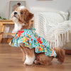 Hawaiian Dog Dress – Summer Palm Leaf Pet Sundress for Small Dogs Shirt Beach Vacation Outfit