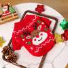 Christmas Reindeer Holiday Knit Sweater for Dogs & Cats – Warm Red Pullover
