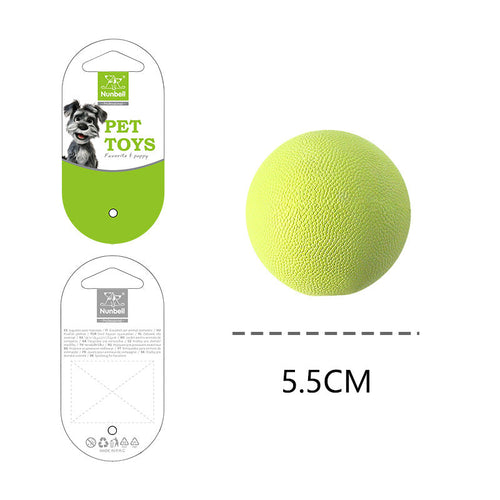 Textured Latex Squeaky Pet Toy Ball