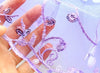 Luxury Purple Princess Dog Dress Floral Lace Tulle Wedding Gown for Small Dogs