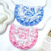 Gingham Pet Bib with Ruffles & Satin Bows
