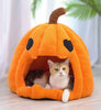 Halloween Pumpkin Pet Cave Bed