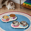 Elevated Double Pet Bowl with Stainless Steel Inserts