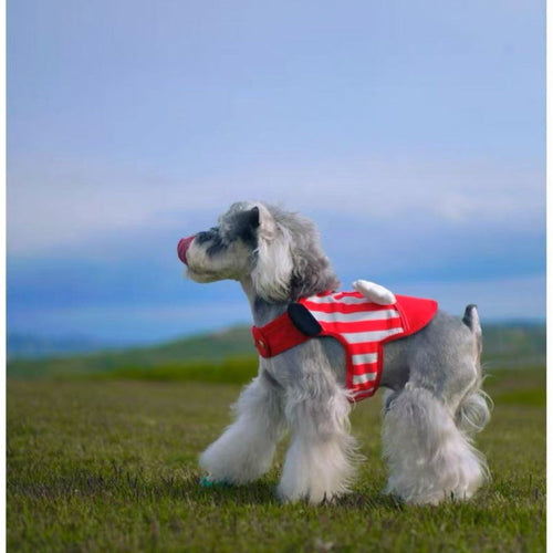 Red Striped Wing Mickey Dog Harness Vest