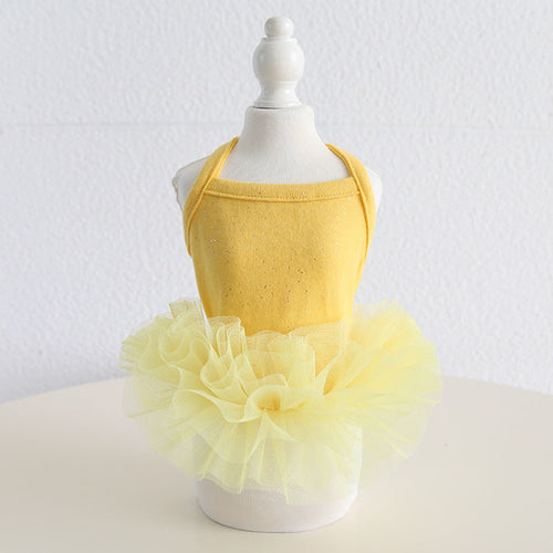 Sparkle Tutu Dog Dress Soft Ballet Puppy Princess Outfit