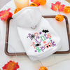 Too Cute to Spook White Halloween Pet Hoodie
