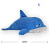 Dolphin Treat-Hiding Squeaky Plush Dog Toy