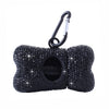 Bling Dog Poop Bag Holder – Crystal Bone Dispenser