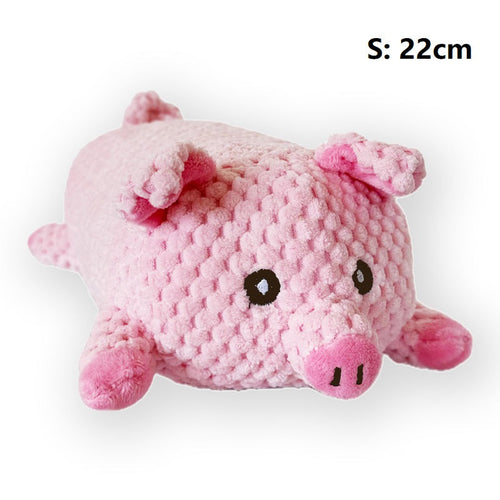 Pink Pig Grunting Plush Pet Toy
