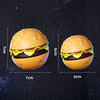 Latex Squeaky Food Ball Pet Toy Hamburger Pizza