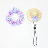 Pet Straw Hat and Flower Lei Set Beach Hawaii Style