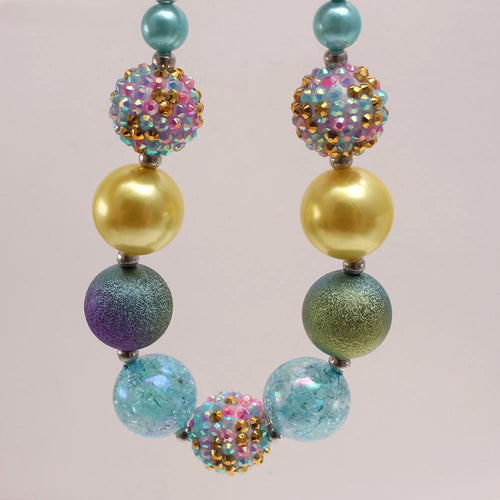 Mermaid Flamingo Acrylic Beaded Dog Necklace (3 colors)
