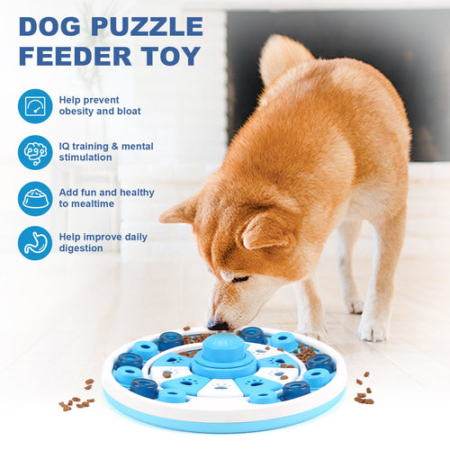 Interactive Dog Puzzle Feeder Slow Toy