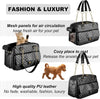 Pet Carrier – Quilted PU Leather with Gold Chain