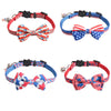 Patriotic Bow Tie Cat Collar with Bell USA