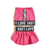 Rose Pink LOVE 2-Piece GYM Dog Dress Set