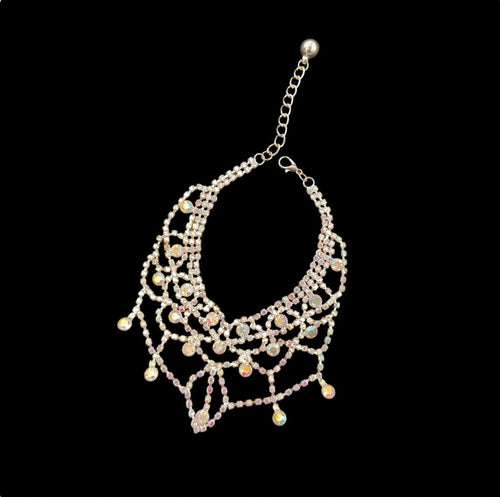 Silver Sparkle Pet Necklace Gift Box Set