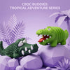 Latex Squeaky Crocodile Pet Toy