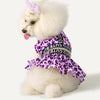Purple Leopard 2-Piece GYM Dog Dress Set