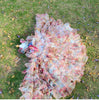 Pastel Floral Tulle Pet Dress with Detachable Gown