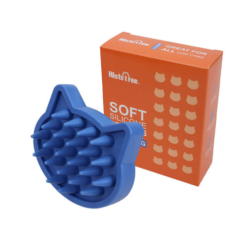 Cat Shape Silicone Pet Bath Brush for Dogs and Cats