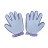 Blue Dual-Sided Pet Grooming Glove for Dogs and Cats