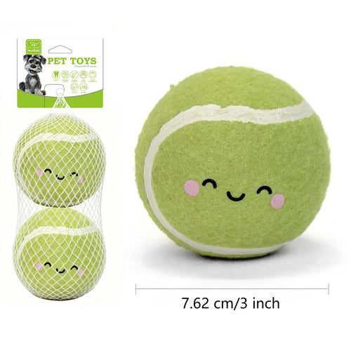 Printed Tennis Ball Pet Toy
