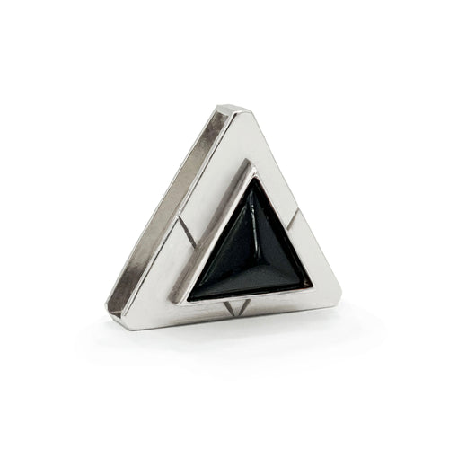 Onyx Triangle Crystal Charm – Gold or Silver | DIPHDA
