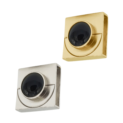 Onyx Moon Crystal Charm – Gold or Silver | DIPHDA