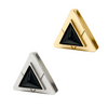 Onyx Triangle Crystal Charm – Gold or Silver | DIPHDA