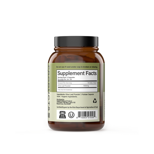 Organic Olive Leaf Capsules