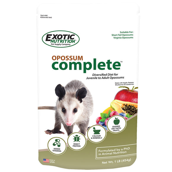 Exotic Nutrition Opossum Complete Opossum Food