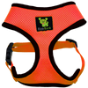 Over-the-Head Dog Harnesses - Max Comfort - 18 Colors & Patterns / Orange