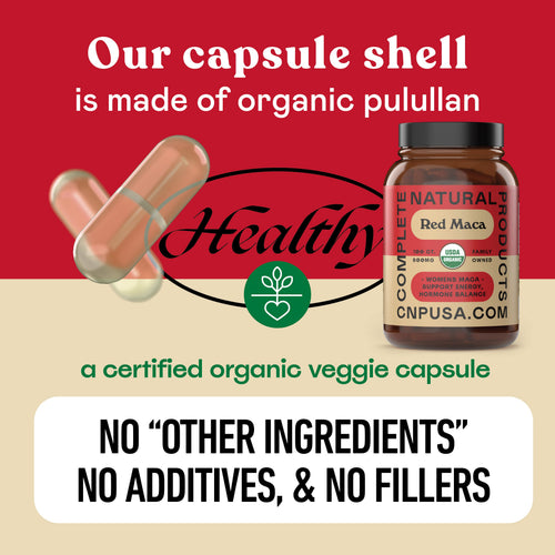 Organic Red Maca Root Capsules