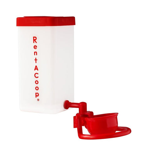 RentACoop 32 Ounce (1L) Autofill Cup Drinker with Attached Perch