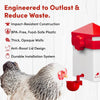 RentACoop 2.5 Pound Chick2Chicken Medium Port Feeder and 64 Ounce (2 Liter) Drinker Set for Chicks, Chickens, Quail, and Other Small Birds