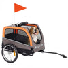 Dog Bike Trailer, Pet Cart Bicycle Carrier with 20 Air Tires, Quick-Release Wheels, Reflectors, Flag